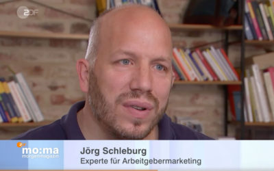 Jörg Schleburg als Employer Branding Experte für das ZDF Morgenmagazin und die heute Nachrichten.
